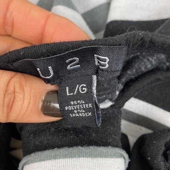 Striped Black and White Maxi Dress - Picture 6 of 16